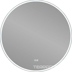 Зеркало 800x800x30мм, круглое, с встроенным светильником, сенсорным выключателем, диммером и функцией антизапотевания, Vincea ZZ