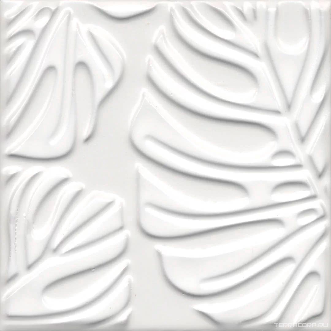 Керамическая плитка Kerama Marazzi Агдаль Декор 2 белый матовый структура 15x15x0,9 Белый, фото 7