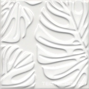 Керамическая плитка Kerama Marazzi Агдаль Декор  2 белый матовый структура 15x15x0,9 Белый 