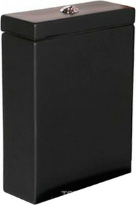 Бачок для унитаза моноблока, БЕЗ механизма смыва, (цв.черный матовый),  ZZ Kerasan Tribeca 378131