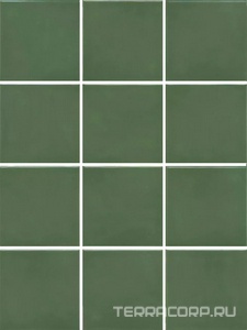 Керамическая плитка Kerama Marazzi Бахия  зелёный глянцевый 29,8х39,8 из 12 частей 9,8x9,8x0,7 Зеленый 