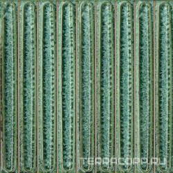 Декор чипсет Далия зелёный глянцевый 20x20x0,95