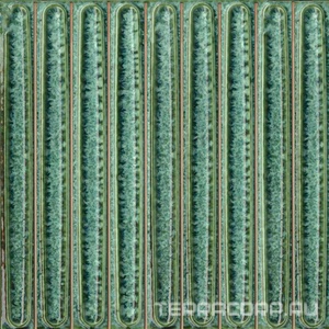 Керамическая плитка Kerama Marazzi Далия Декор чипсет  зелёный глянцевый 20x20x0,95 Зеленый 