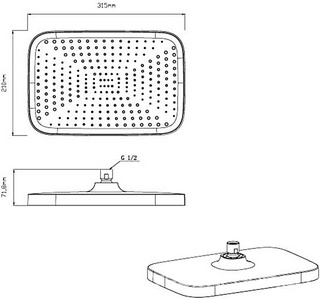 Душевой к-т: смеситель с перекл., встр.в стену, верхний душ, ручн.душ, шланг, кронштейн, шланговое подсоединение, (цв.вороненая сталь), Vincea ZZ Vincea Универсал VSFW-4211GM