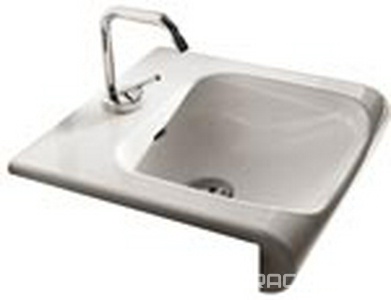 Раковина 60х40*35,5 см, с 1 отв.д/смес. (для столешниц), Inka ZZ Kerasan INKA 341101