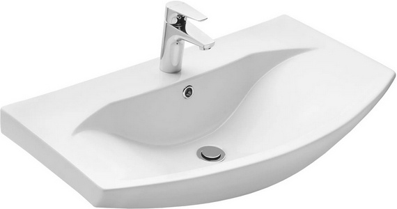 Раковина Смайл 80 для тумбы , белая ZZ Aquaton Ария 1WH207783