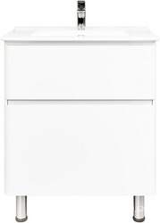 Тумба под раковину напольная с 2 выдвиж ящиками, 71х46хh85см, без раковины, (цв.белый), Chiara luce ZZ