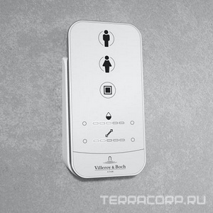 Унитаз-биде подвесной, безободковый, 385х595мм, сиденье-биде, крепёж в компл, (цв.Pure Black, CeramicPlus),  ZZ Villeroy & Boch ViClean V0E100R7