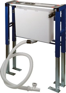 Бокс монтажный с каркасом для встр. смесителя на борт ванны/полочку, сливной шланг в компл., Gessi ZZ Gessi Универсал 01669 031