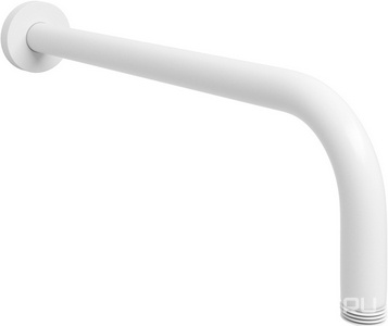 Настенный излив для ванны белый покрытие Soft-touch  A146  330мм  ZZ Wasserkraft Универсал A146