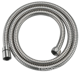 Шланг для душа 150 см, ПВХ, стальная оплетка, цв. никель, ZZ