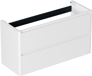 Тумба под раковину, с двумя выкатными ящиками, 1190х460хh635мм, без раковины, (цв.белый матовый),  ZZ Allen Brau Gravity 1.370011.WM