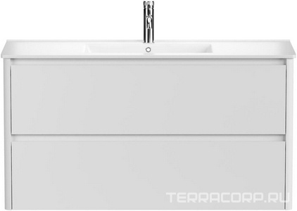 Тумба под раковину, с двумя выкатными ящиками, 1190х460хh635мм, без раковины, (цв.белый матовый),  ZZ Allen Brau Gravity 1.370011.WM