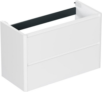 Тумба под раковину, с двумя выкатными ящиками,990х460хh635мм, без раковины, (цв.белый матовый),  ZZ Allen Brau Gravity 1.370010.WM