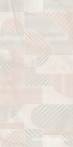 Декор Сен-Тропе розовый светлый глянцевый обрезной 60x119,5x0,9 Kerama Marazzi Сен-тропе Розовый 