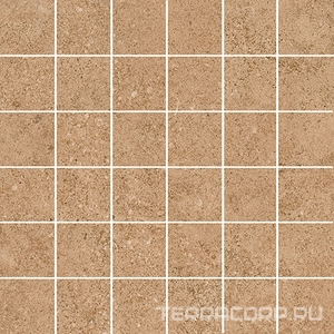 Декор  мозаичный оранжевый светлый матовый обрезной 30x30x0,9 Kerama Marazzi Руссильон Оранжевый 