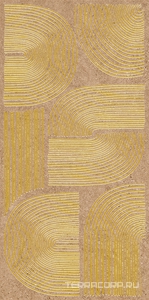 Декор  оранжевый светлый матовый обрезной 30x60x0,9 Kerama Marazzi Руссильон Оранжевый 