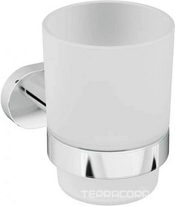 Стаканчик стеклянный настенный, хром,  AMPM Sense L A7434300