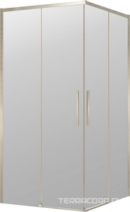 Душевой уголок 900х900хh1950мм, квадр., (стекло прозрачное 8мм Easy Clean, фурн.цв.браш.никель),  ZZ Vincea Slim 8mm VSS-4SL900CLBN