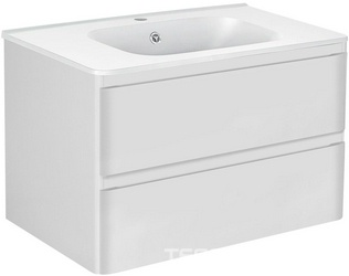 База под раковину подвесная, 2 выкатных ящика, 790x466xh500мм, без раковины, (цв.G.White), Vico ZZ