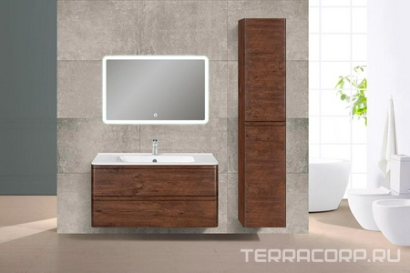 Шкаф подвесной h1700x350x350мм, 2 двери, петли справа/слева, (цв.R.Wood),  ZZ Vincea Vico VSC-2V170RW