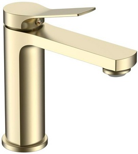 Смеситель для раковины, без д/к, (цв.брашированное золото),  ZZ Vincea Arco VBF-4AR01BG