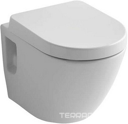 Унитаз подвесной, безободковый, смыв Tornado Flush, 53x38x34Нмм, без сиденья, цвет: белый с покрытием CeFiONtect, NC ZZ