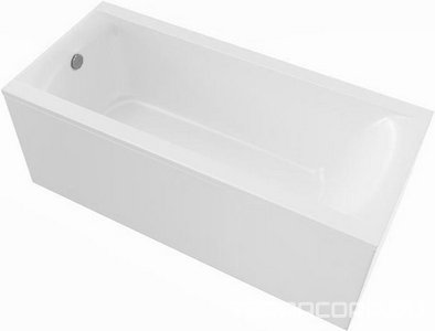 Ванна 1700x800xh450мм, без панели, слива-перелива, ножки в компл., литой мрамор цв.белый глянец.,  ZZ Астра-Форм Нью-Форм Ванна Нью-Форм 1700х800