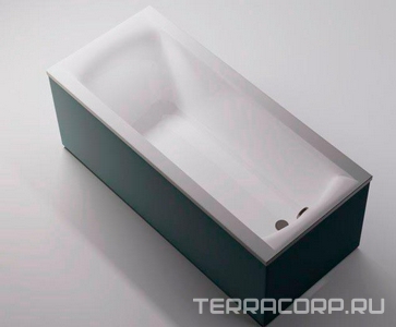 Ванна 1700x800xh450мм, без панели, слива-перелива, ножки в компл., литой мрамор цв.белый глянец.,  ZZ Астра-Форм Нью-Форм Ванна Нью-Форм 1700х800