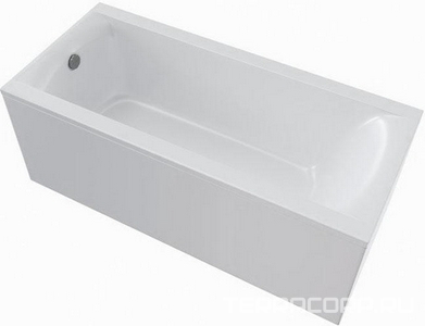 Ванна 1800x800xh455мм, без панели, щелевой перелив Click-Clack, ножки в компл., литой мрамор цв.белый глянец., Нью-форм ZZ Астра-Форм нейт Ванна Нью-форм 1800х800 с щел.переливом