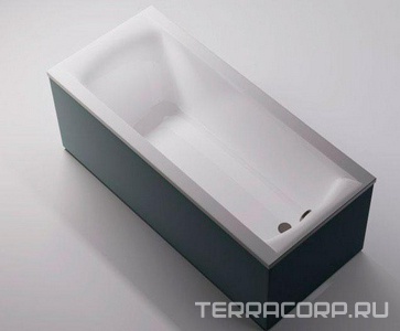 Ванна 1800x800xh455мм, без панели, щелевой перелив Click-Clack, ножки в компл., литой мрамор цв.белый глянец., Нью-форм ZZ Астра-Форм нейт Ванна Нью-форм 1800х800 с щел.переливом