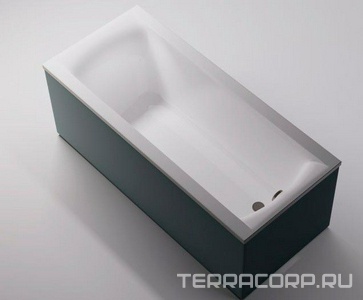 Ванна 1800x800xh455мм, без панели, слива-перелива, ножки в компл., литой мрамор цв.белый глянец., Нью-Форм ZZ