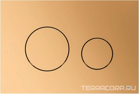 Панель смыва с двумя клавишами, (пластик цв.латунь металлик),  ZZ Tece TECEloop 2.0 9240936