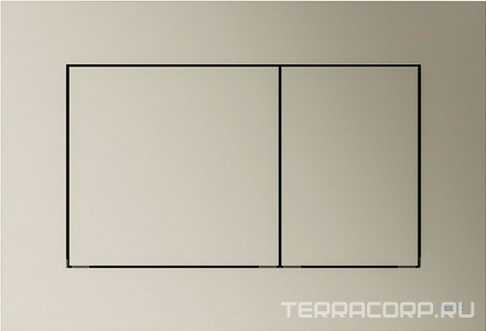 Панель смыва с двумя клавишами (пластик цв.никель металлик),  ZZ Tece TECEnow 9240418