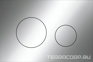 Панель смыва с двумя клавишами, (пластик цв. хром глянцевый), TECEloop 2.0 ZZ