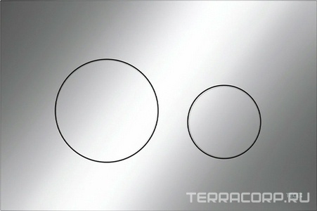 Панель смыва с двумя клавишами, (пластик цв. хром глянцевый),  ZZ Tece TECEloop 2.0 9240921