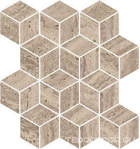 Декор Про Травертин мозаичный бежевый тёмный матовый обрезной 34,5x37x0,9 Kerama Marazzi Про травертин Бежевый 