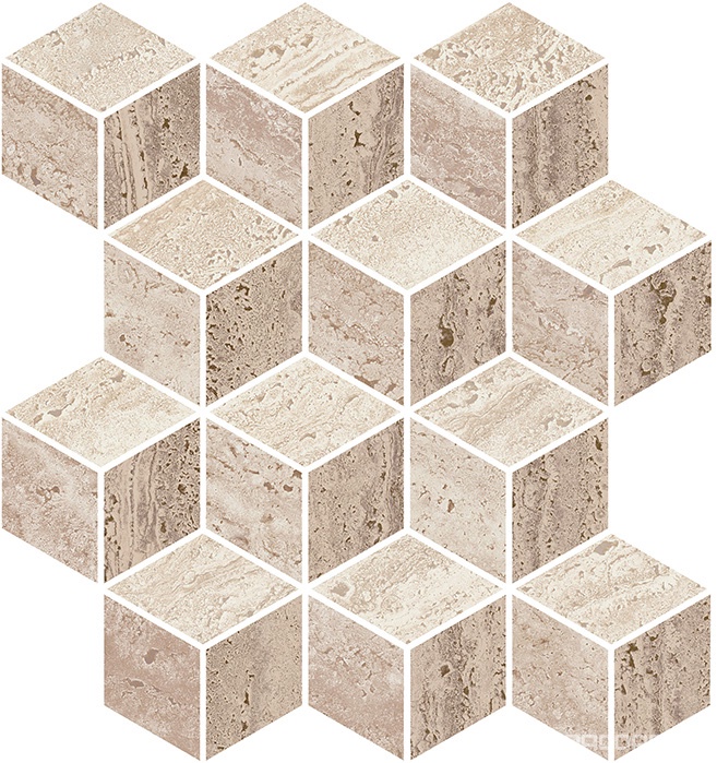 Декор Про Травертин мозаичный микс матовый обрезной 34,5x37x0,9 Kerama Marazzi Про травертин Комбинированный, фото 6