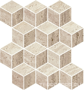 Декор Про Травертин мозаичный микс матовый обрезной 34,5x37x0,9 Kerama Marazzi Про травертин Комбинированный 