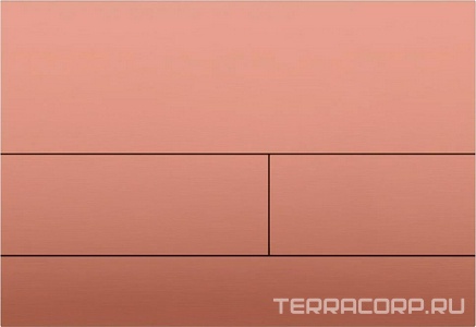 Клавиша двойного смыва для инсталляции TECE,  нерж.сталь, цвет брашированная медь Boheme Универсал 670-CB