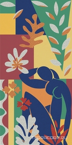 Декор Матисс 1 матовый обрезной 60x119,5x0,9 Kerama Marazzi  Комбинированный 