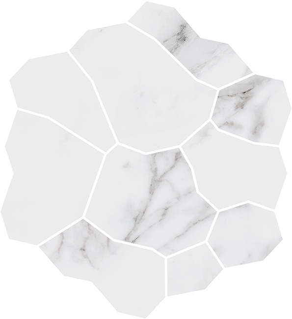 Декор наборный белый глянцевый обрезной 31,5x34,2x0,9 Kerama Marazzi Марсель Белый, фото 6
