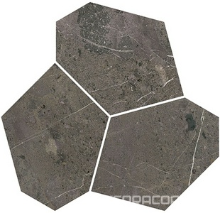 Декор  наборный коричневый глянцевый обрезной 26,5x25,5x0,9 Kerama Marazzi Марсель Коричневый 