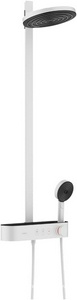 Душевая система 260 2jet EcoSmart с термостатом ShowerTablet Select 400, цв.матовый белый, Hansgrohe Pulsify S Showerpipe ZZ Hansgrohe Showerpipes 24241700