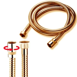 Шланг для душа, с защитой от перекручивания, 2000мм, G1/2, (латунь цв. бронза), DOPPIA AGGRAFFATURA Bossini ZZ Bossini Универсал A00048 022 cm 200 Standard