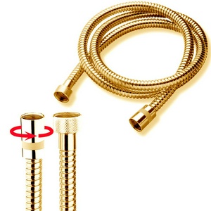 Шланг для душа, с защитой от перекручивания, 2000мм, G1/2, (латунь цв. золото), DOPPIA AGGRAFFATURA Bossini ZZ Bossini Универсал A00048 021 cm 200 Standard
