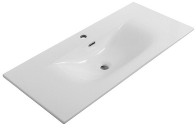 Раковина 1010x460x170 мм, с 1 отв.д/смесит., с переливом, (керамика, цв.белый), BelBagno ZZ