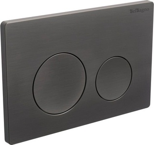 Кнопка двойного смыва для инсталляции подвесного унитаза, только для инстал. арт.BB-101-M.., (цв.оружейная сталь), BelBagno BelBagno Универсал BB-03C-GM