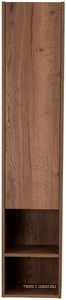 Шкаф подвесной с распашной дверцей и одной открытой полкой, ПЕТЛИ СПРАВА, 300х300хh1600мм, (цв.Rovere Tabacco),  ZZ BelBagno Kraft KRAFT-1600-1A-SC-RT-R