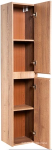Шкаф подвесной с двумя распашными дверцами, ПЕТЛИ СПРАВА, две полки внутри, 300х330хh1600мм, (цв.Rovere Tabacco),  ZZ BelBagno Kraft KRAFT-1600-2A-SC-RT-R